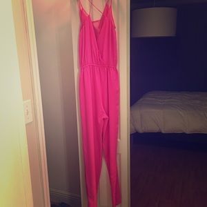 Bright Pink Jumpsuit